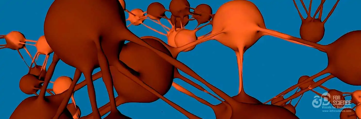 molecules in making off 3d animation